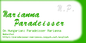 marianna paradeisser business card